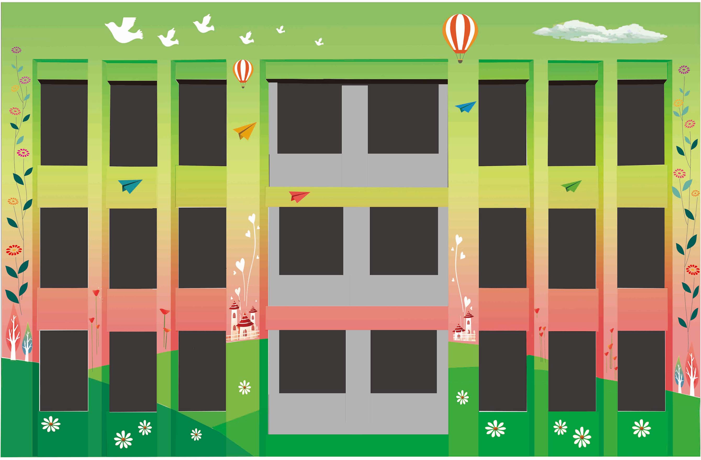 【幼兒園彩繪項目案例】——駐馬店正陽縣森鑫華府地產